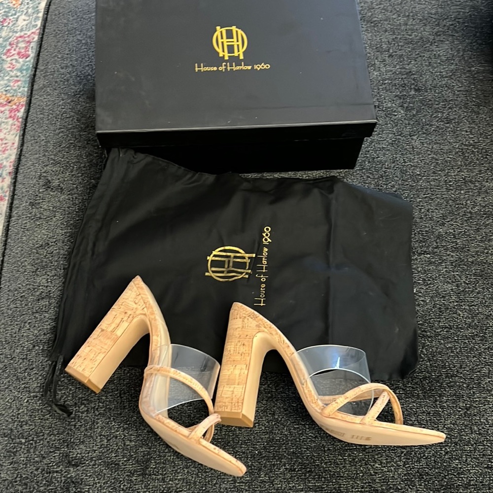 House of Harlow 1960 Cork Wedges- Size 9- New!
